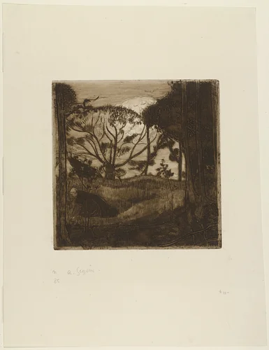 Landscape (Paysage) from the portfolio The Original Print (L'Estampe originale), no. vii by Armand Séguin, print, 1894