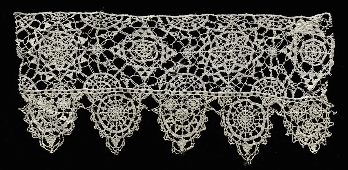 Needlepoint (Punto in aria) Lace Edging by Unknown, textile, 1560-1599