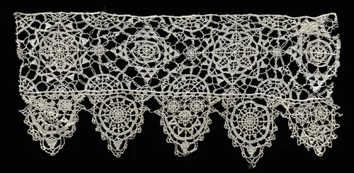Needlepoint (Punto in aria) Lace Edging by Unknown, textile, 1560-1599