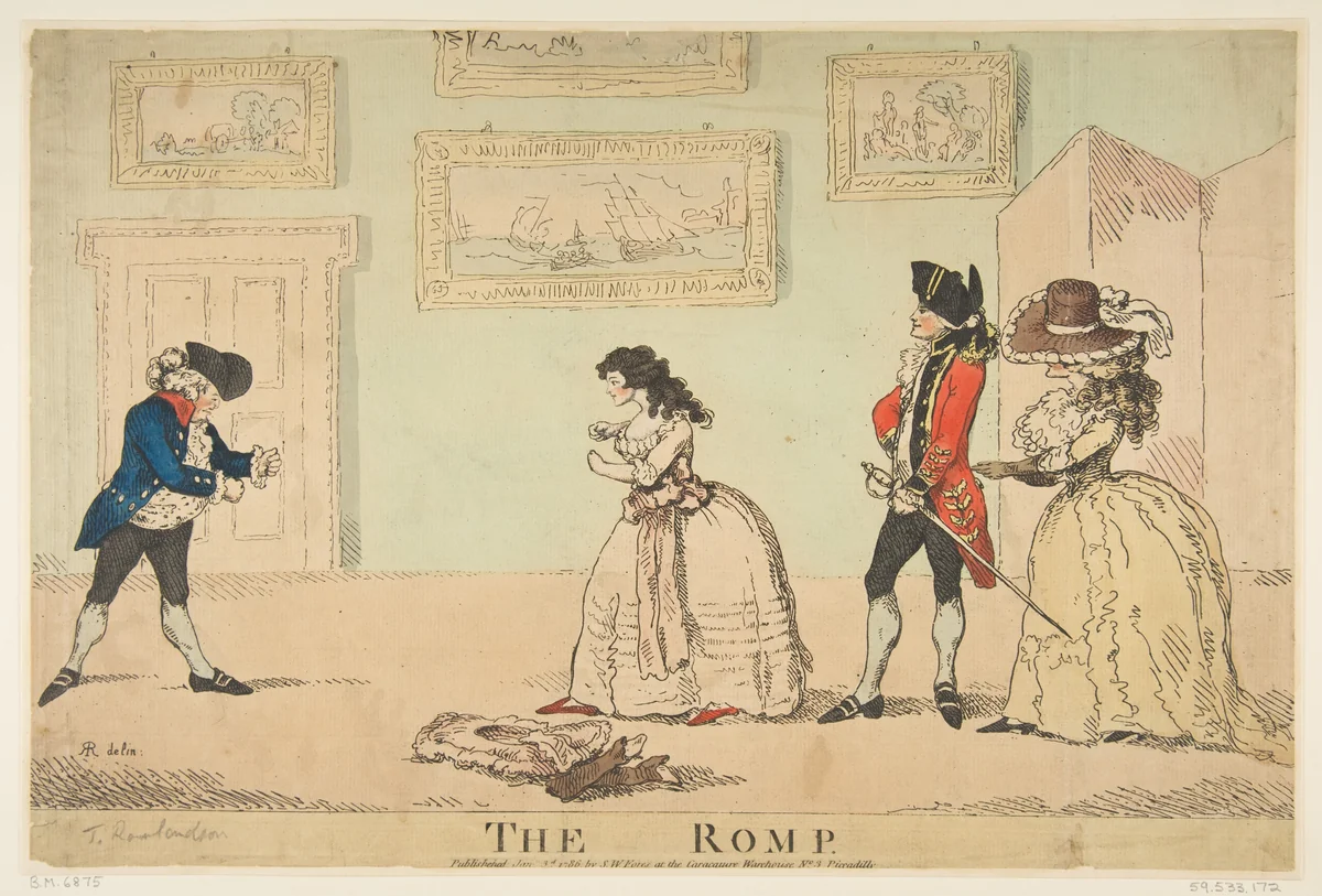 The Romp by R. Rushworth, print, 1786