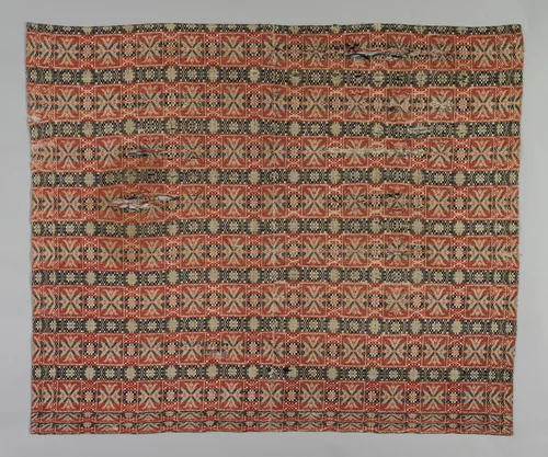 Coverlet by anonymous, textile, 1820-1830