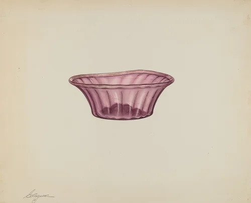 Bowl by Giacinto Capelli, index of american design, 1938