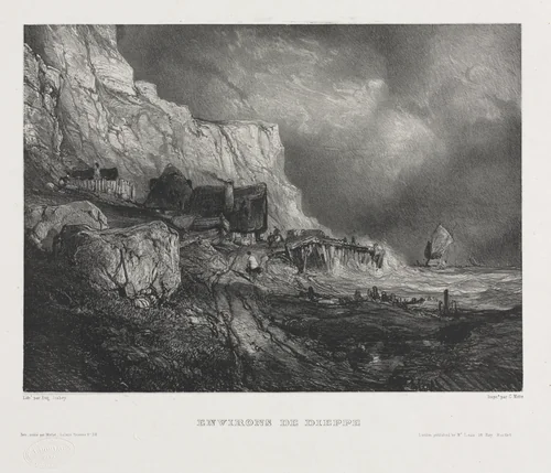 Six Marines: Environs of Dieppe by Eugène Isabey, print, 1833