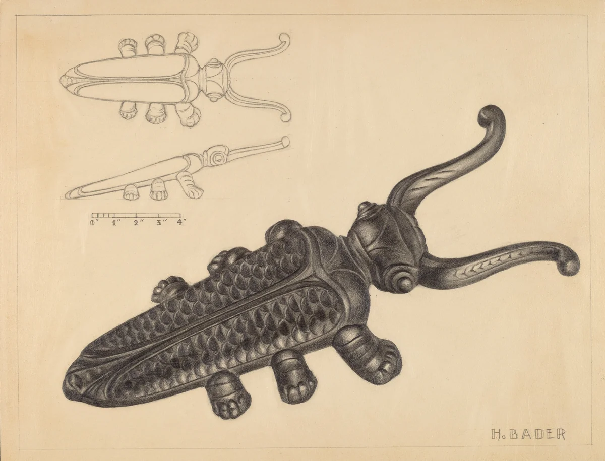 Bootjack by Herman Bader, index of american design, 1936