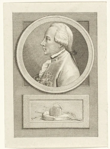 Portret van Frans II Josef Karel, Rooms-Duits keizer by Cornelis Bogerts, print, 1783-1795