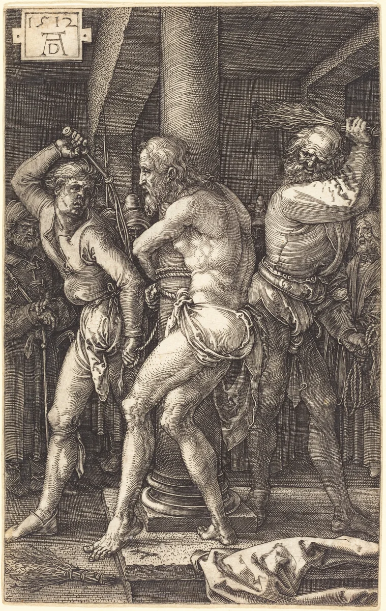 The Flagellation by Albrecht Dürer, print, 1512