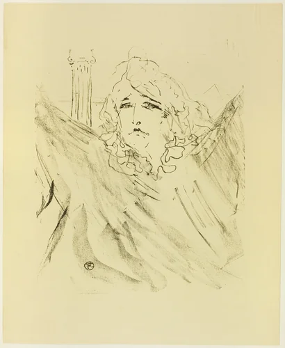 Sarah Bernhardt, from Treize Lithographies by Henri de Toulouse-Lautrec, print, 1898