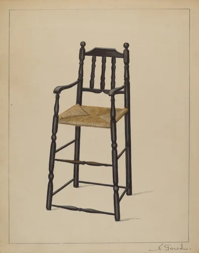 High Chair by Nicholas Gorid, index of american design, 1936