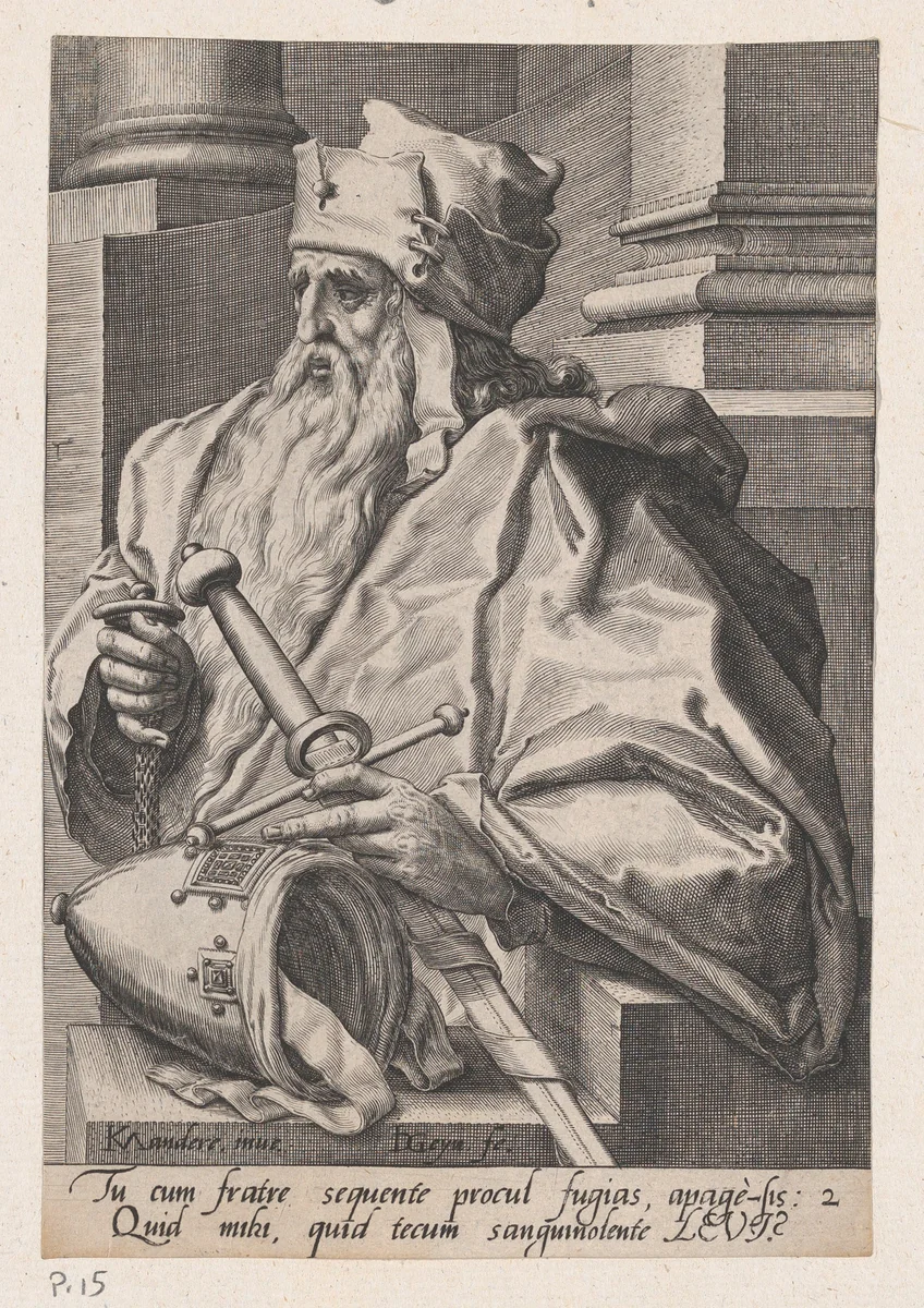 Levi, from The Twelve Sons of Jacob by Jacques de Gheyn II, print, 1584-1594
