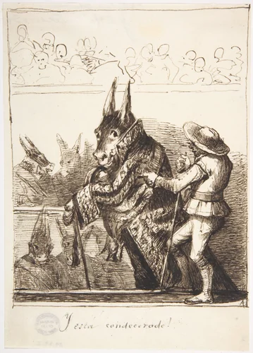 He Has Been Decorated (Y esta' Condecorado!) by Leonardo Alenza, drawing, 1807-1845