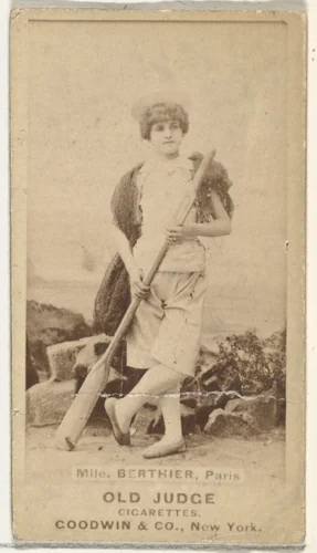 Mlle. Berthier, Paris, from the Actors and Actresses series (N171) for Old Judge Cigarettes by Goodwin & Company, photograph, 1886-1890