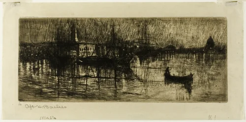 Rainy Night by Otto Henry Bacher, print, 1880-1882