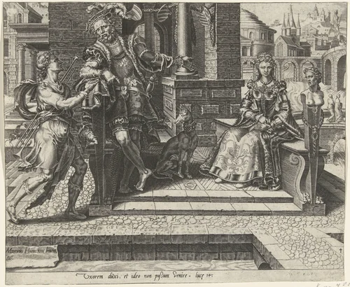 Derde voorwendsel: pas getrouwd by Unknown, print, 1558-1559