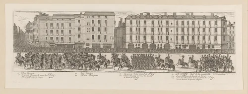 Militaire parade by Israël Silvestre, print, 1662
