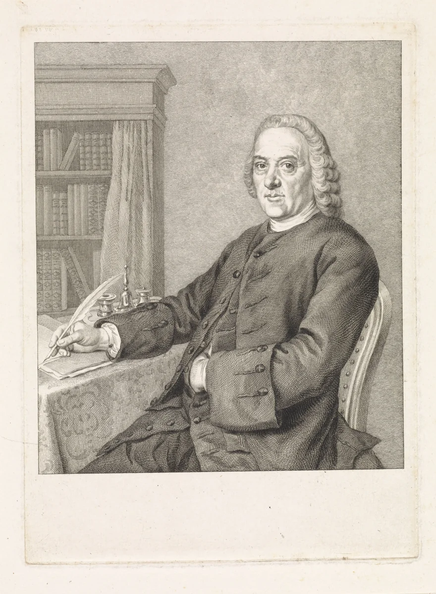 Portret van Nikolaes Versteeg by Reinier Vinkeles, print, 1771