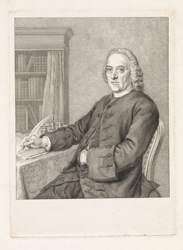 Portret van Nikolaes Versteeg by Reinier Vinkeles, print, 1771