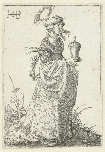 Maria Magdalena met zalfpot by Unknown, print, 1526