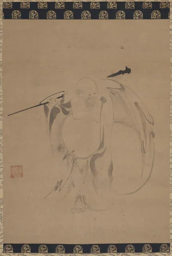 Hotei by Tokuchū, painting, 1475-1499