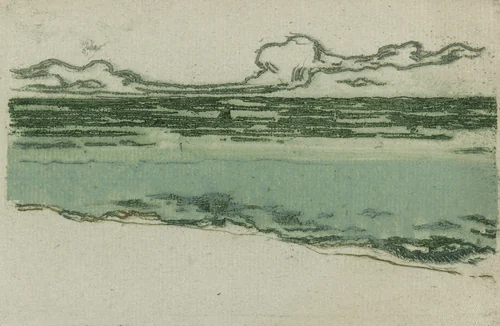 The Sea at Bognor by Theodore Roussel, print, 1895