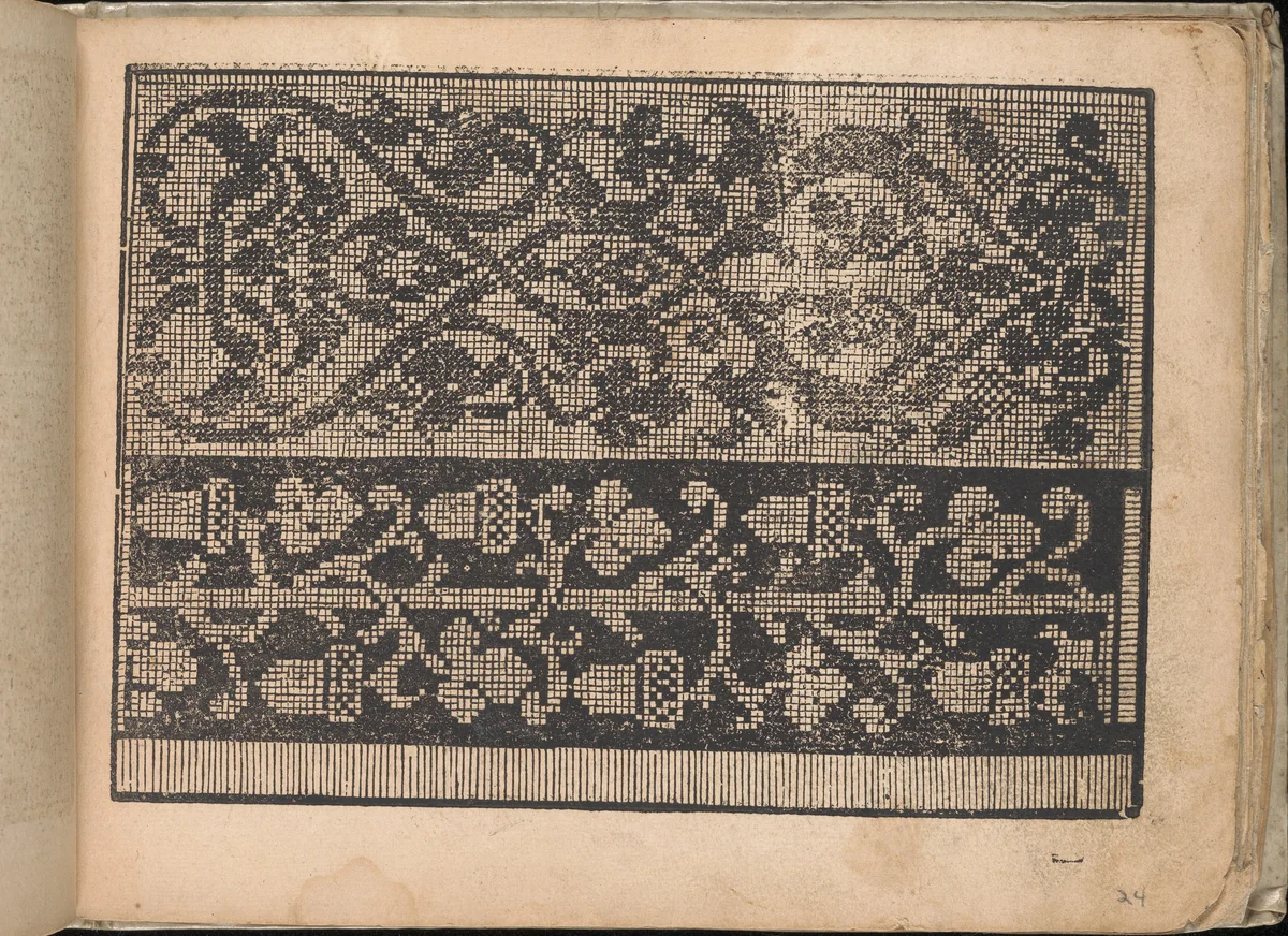 Neu künstlich Modelbuch (page 24r) by Bernhard Jobin, book, 1598