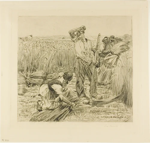 Harvest by Léon Augustin Lhermitte, print, 1872