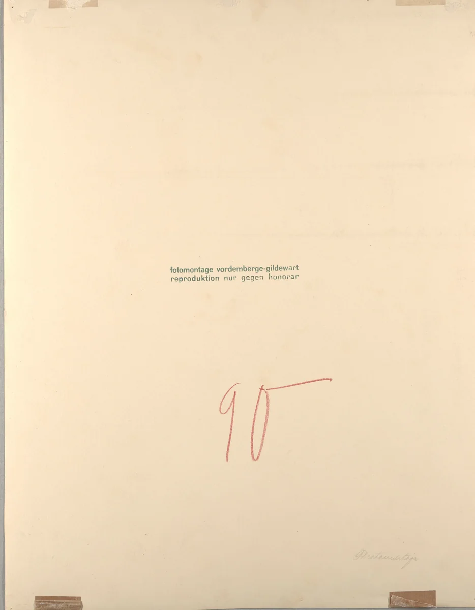 Equilibrium (Photocollage K 38a) by Friedrich Vordemberge-Gildewart, photograph, 1927