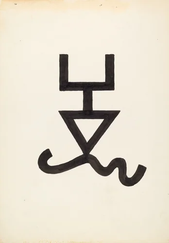 Cattle Brand by J. Henry Marley, index of american design, 1936