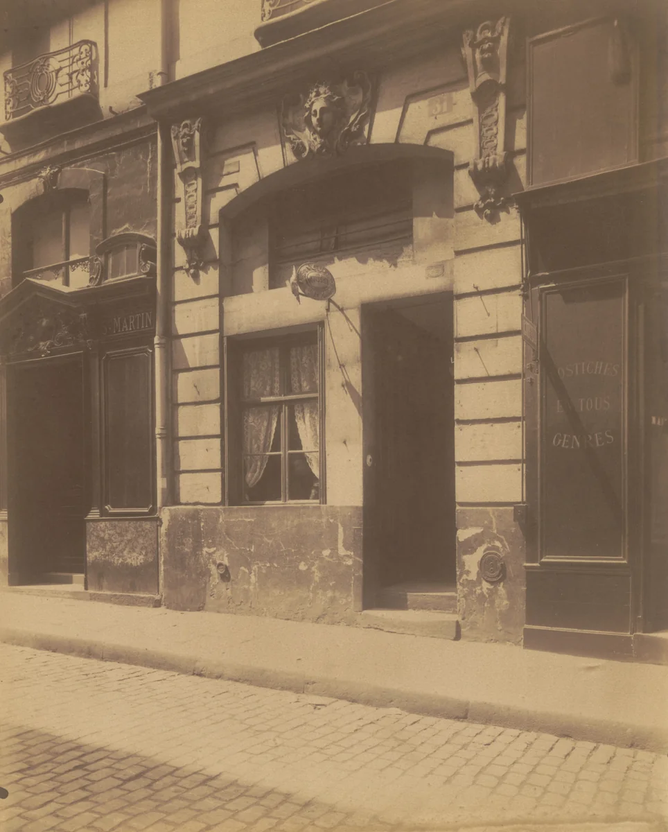 31 rue de Cléry by Eugène Atget, photograph, 1903