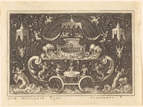 The Deluge by Etienne Delaune, print, 1519-1583