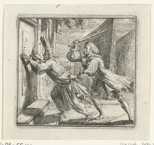 Illustratie voor de Decamerone van Boccaccio by Romeyn de Hooghe, print, 1697