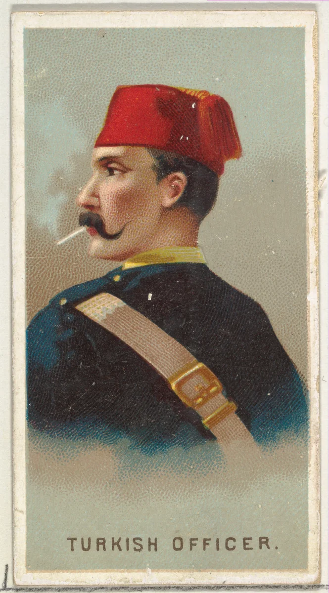 Turkish Officer, from World's Smokers series (N33) for Allen & Ginter Cigarettes by Allen & Ginter, print, 1888