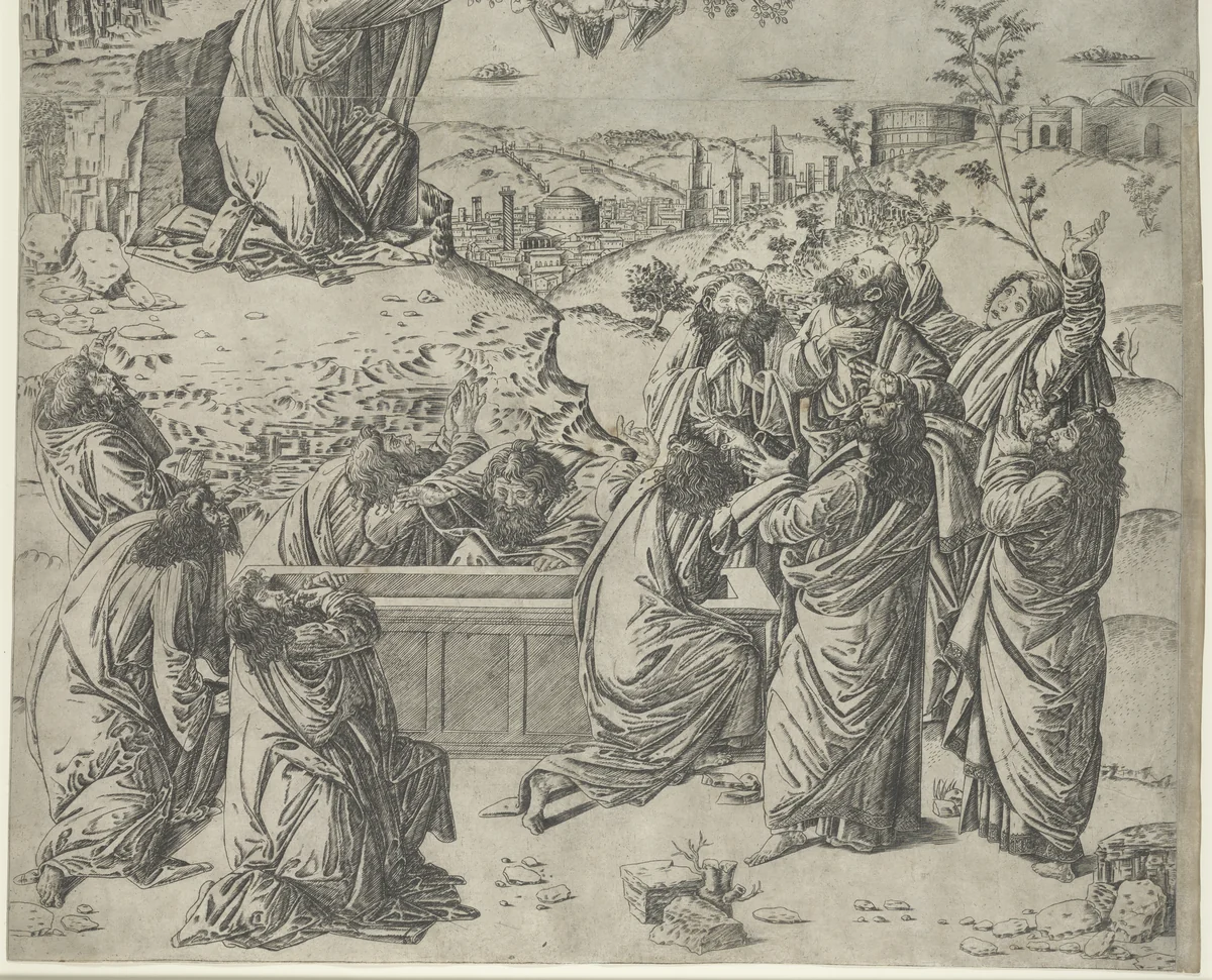 The Assumption of the Virgin by Francesco Rosselli, print, 1490-1500