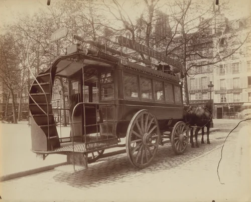 Omnibus by Eugène Atget, photograph, 1910