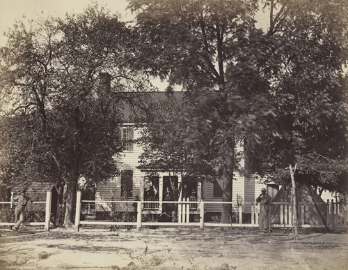 Aiken House on the Weldon Railroad, Virginia by Alexander Gardner, photograph, 1865