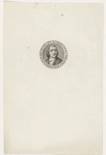 Portret van Cornelis van der Burg by Abraham Jacobsz. Hulk, print, 1787