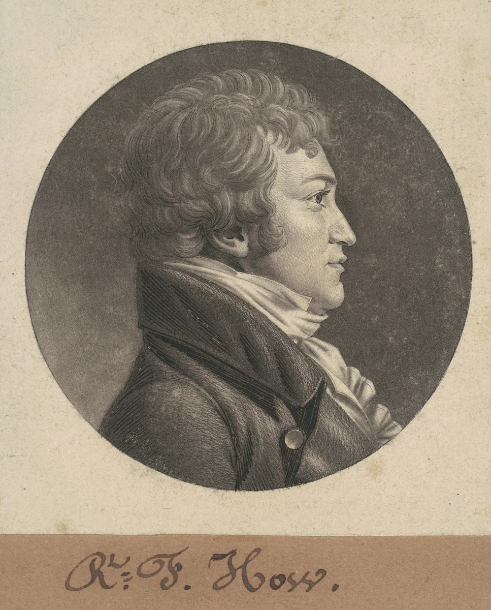 Robert F. How by Charles B. J. Févret de Saint-Mémin, print, 1806