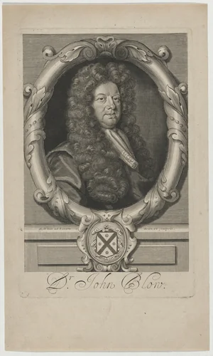 Dr. John Blow, Musical Composer and Organist by Robert White, print, 1700