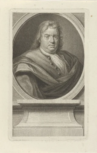 Portret van Claes Bruin by Jacob Houbraken, print, 1732-1758