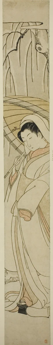 The Heron Maiden by Suzuki Harunobu (鈴木春信), print, 1761-1770