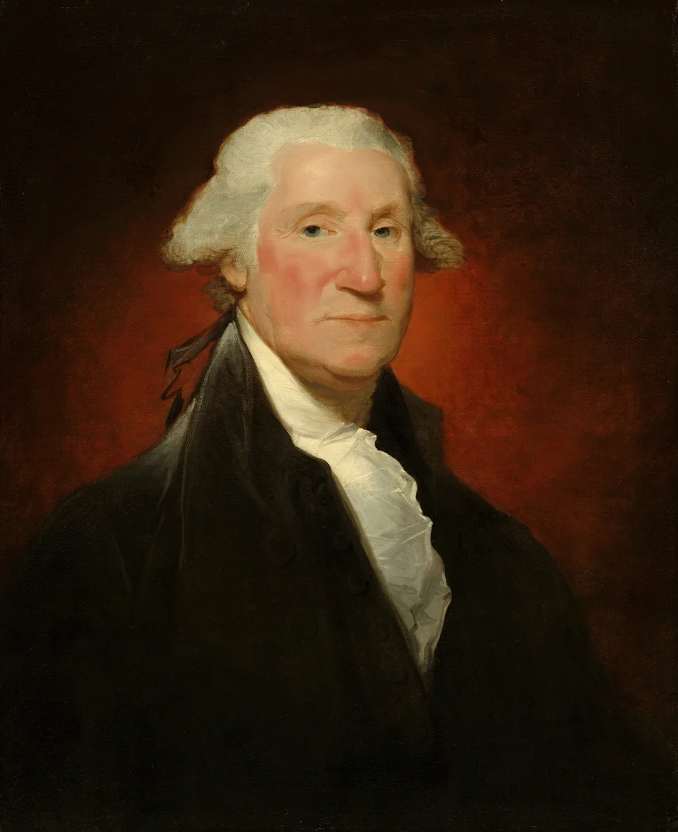 George Washington (Vaughan portrait) by Gilbert Stuart, painting, 1795