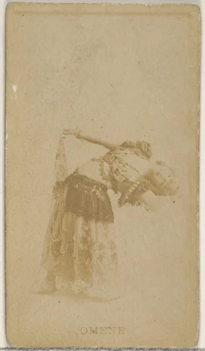 Omene, from the Actors and Actresses series (N45, Type 8) for Virginia Brights Cigarettes by Allen & Ginter, photograph, 1885-1891