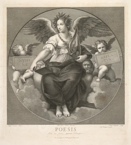 Poesis by Raffaello Morghen, print, 1781-1833