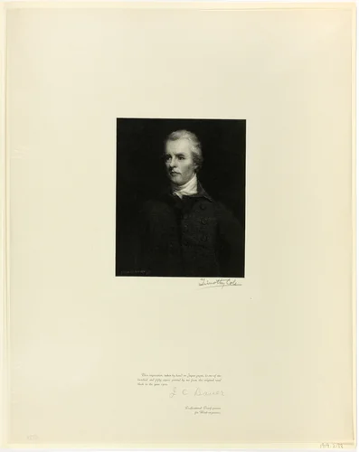 Right Honorable William Pitt, from Old English Masters by Timothy Cole, print, 1898