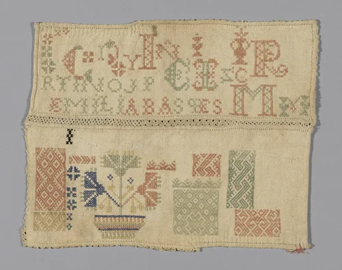 Sampler by Spain, textile, 1801-1900