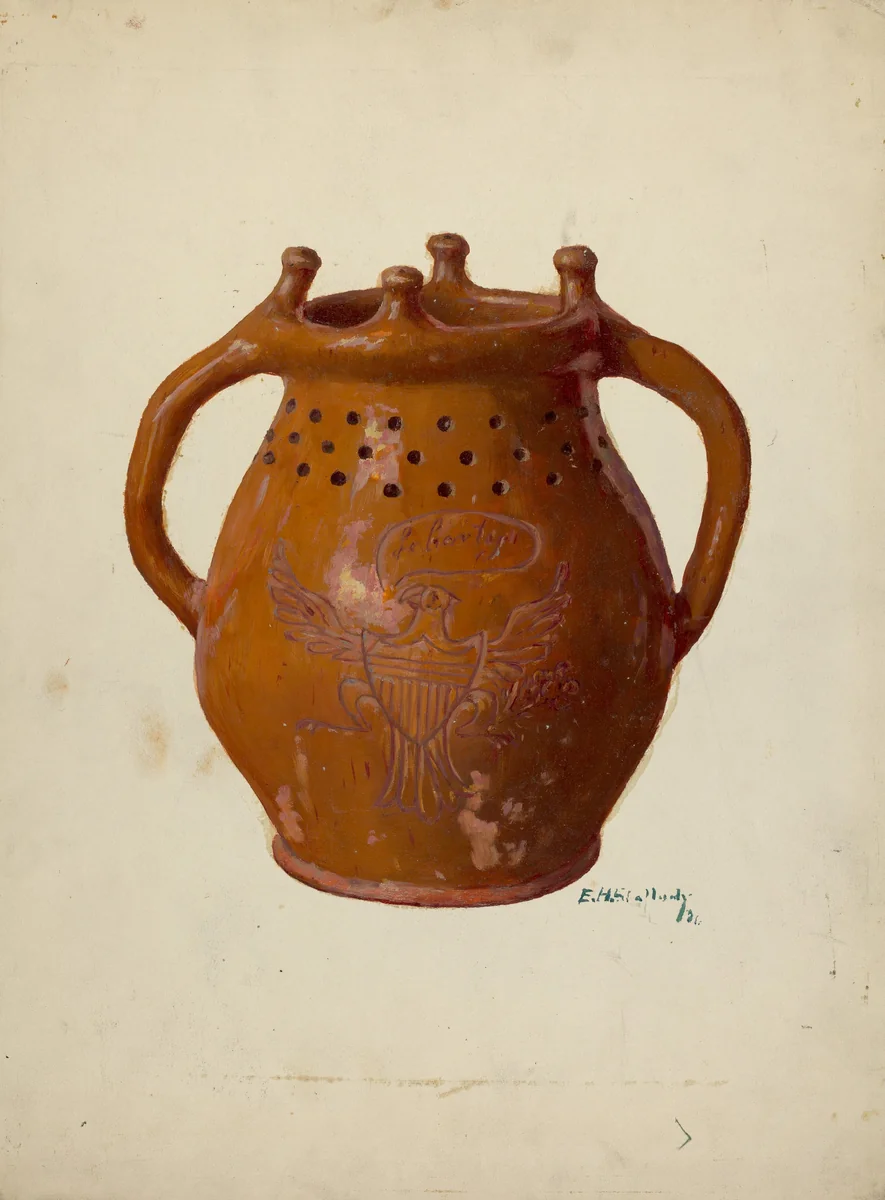 Jar by Eugene Shellady, index of american design, 1936