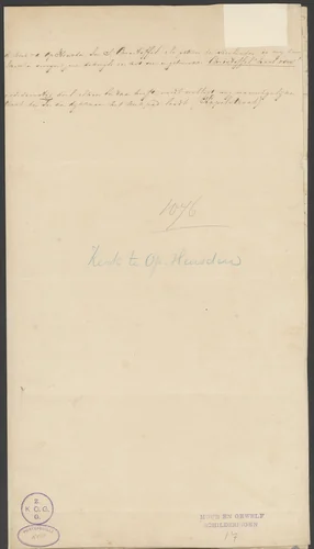 Legenda van de muurschildering uit de kerk in Opheusden by anonymous, drawing, 1800-1899