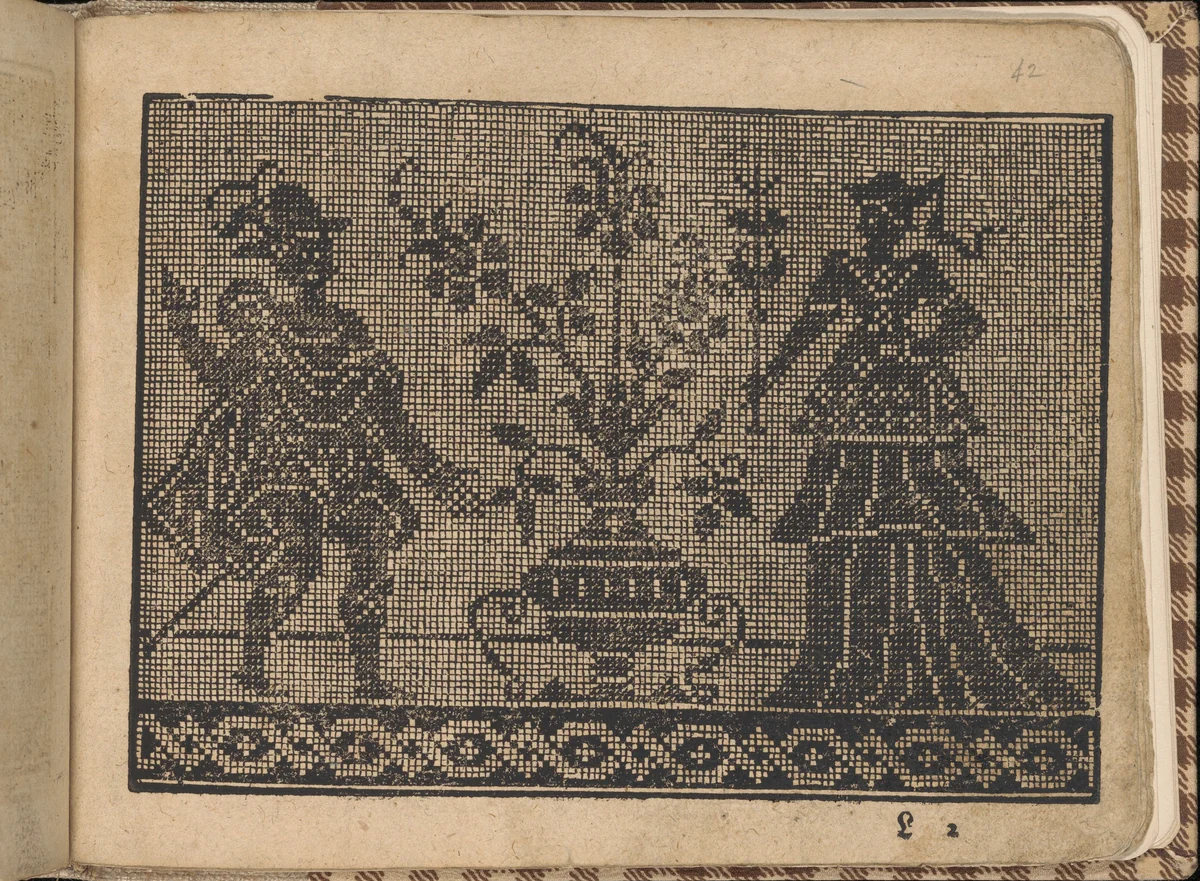 New Künstlichs Modelbuch (Page 42 recto) by Bernhard Jobin, book, 1600