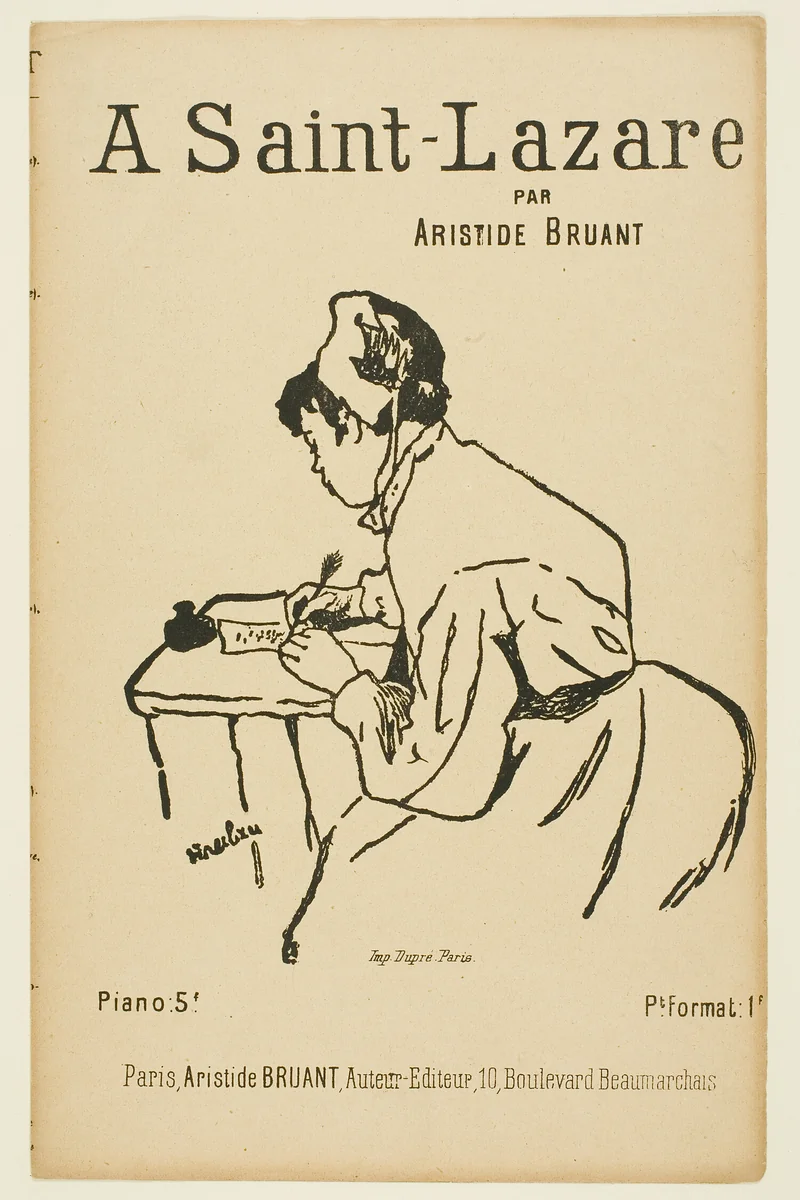À Saint-Lazare by Henri de Toulouse-Lautrec, print, 1885