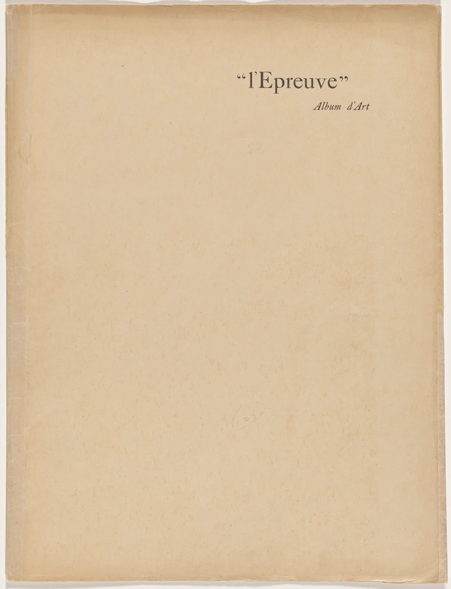 L'Épreuve (album 6, deluxe edition) by Maurice Dumont, portfolio, 1895