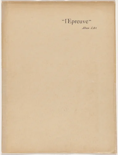 L'Épreuve (album 6, deluxe edition) by Maurice Dumont, portfolio, 1895